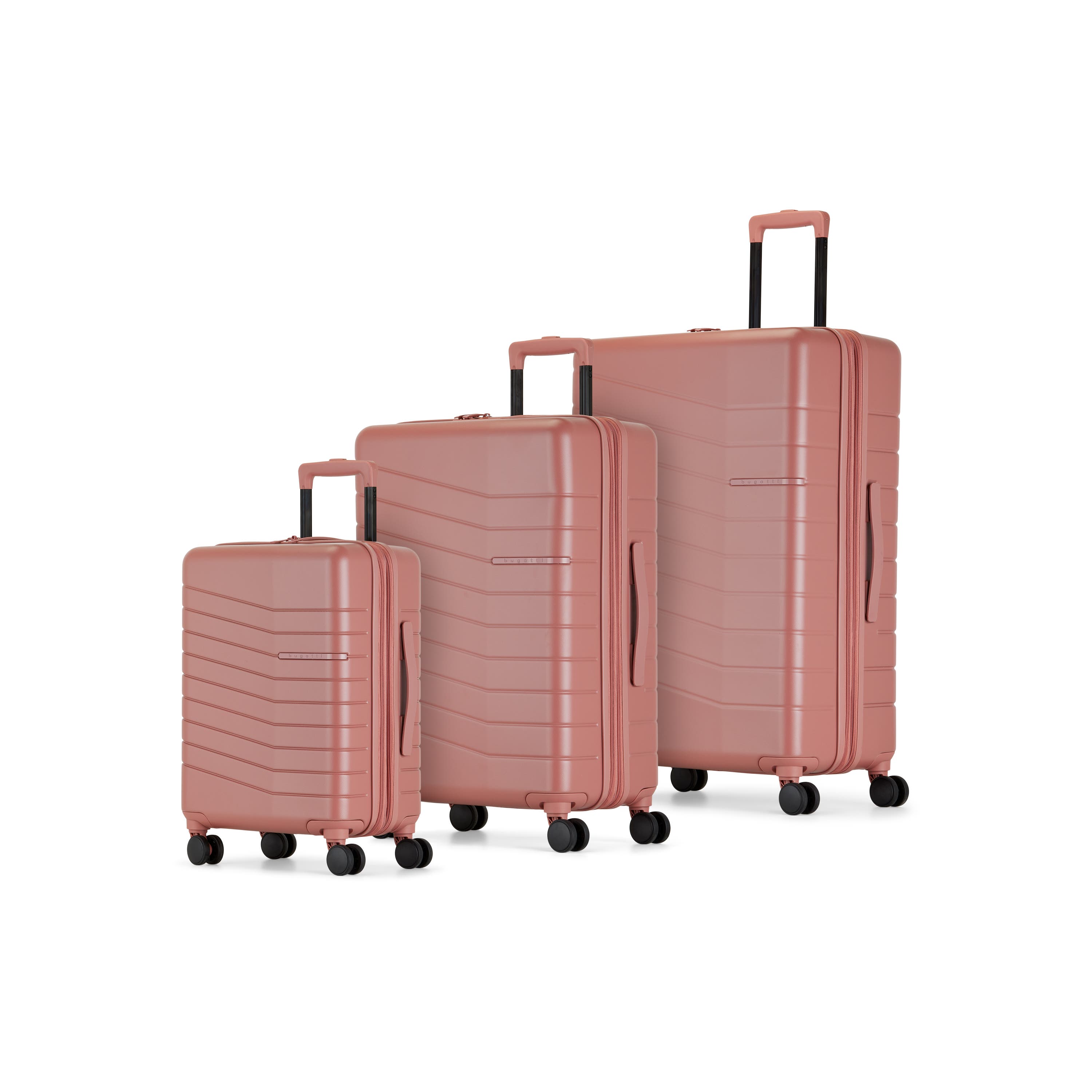 bugatti Munich 3 Piece Hardside Luggage Set with Expansion, Main, color, Brick