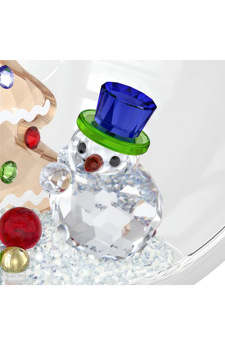 Swarovski Holiday Cheers Tree & Snowman Glass Ornament, Alternate, color, Gold