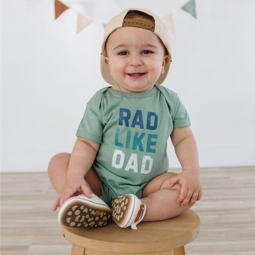 Sweet Wink Rad Like Dad Short Sleeve Bodysuit In Sage