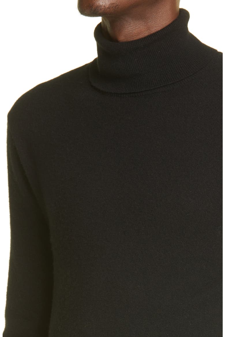Cashmere Turtleneck Sweater, Alternate, color, CLASSIC BLACK