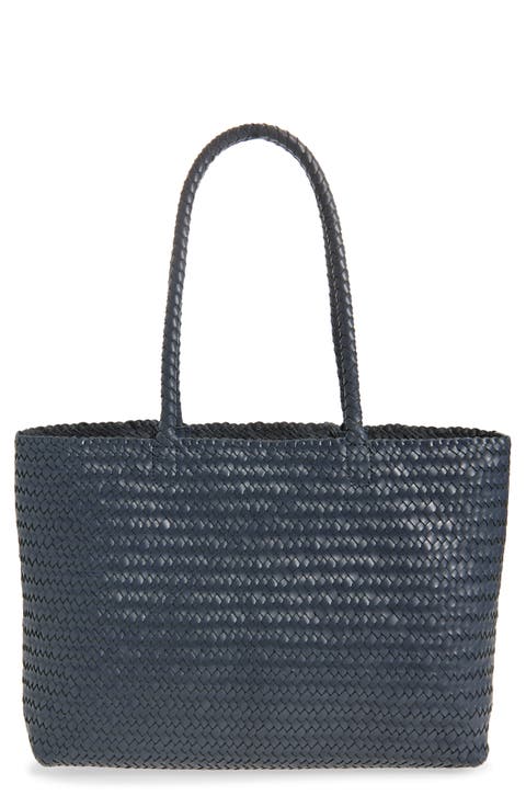 Handwoven Leather Tote