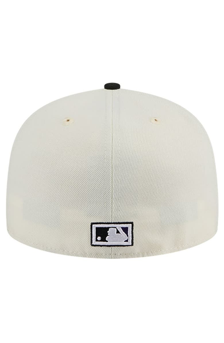 New Era Men's New Era Cream Arizona Diamondbacks Cooperstown Collection Chrome 59FIFTY Fitted Hat, Alternate, color, 