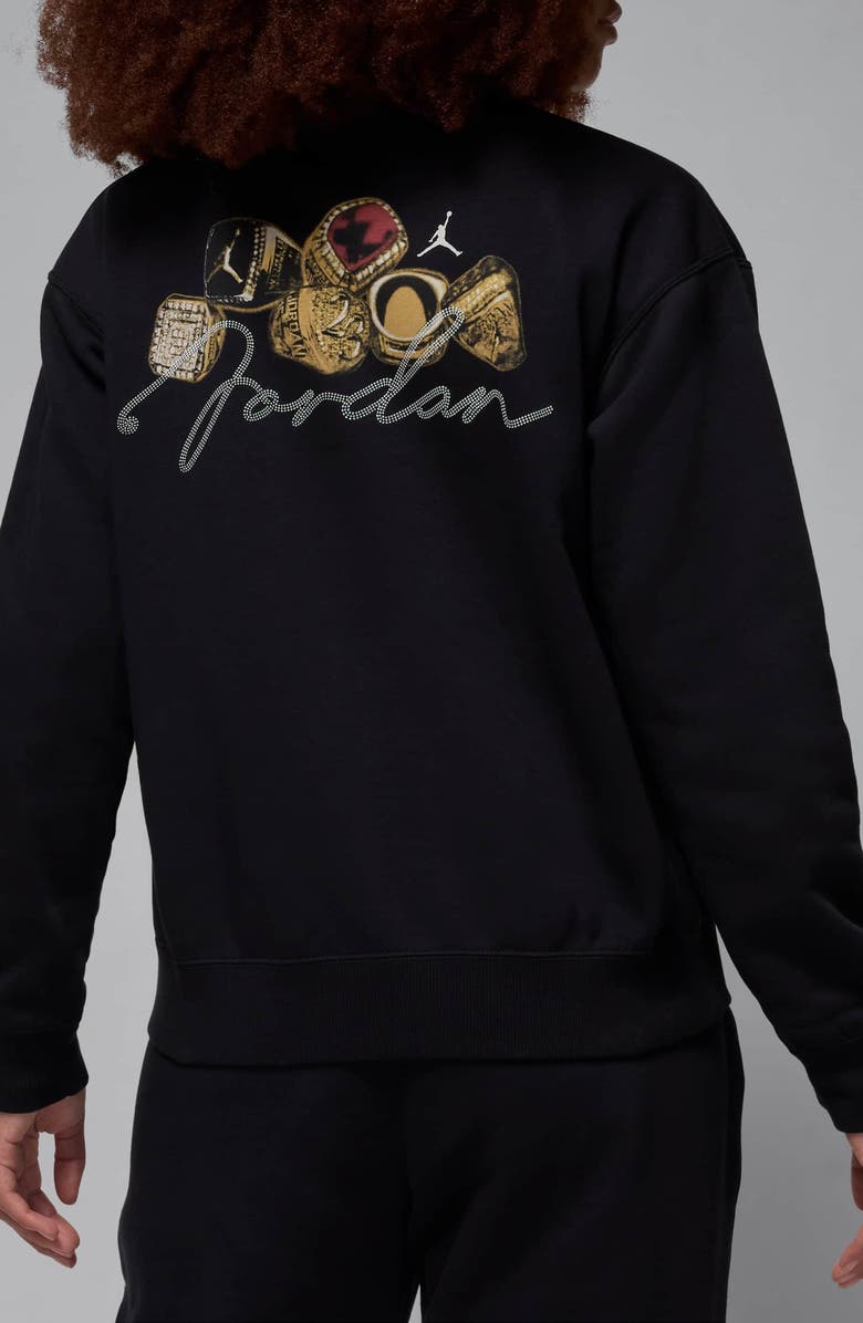 Nike Jordan Brooklyn Fleece Crewneck Sweatshirt, Alternate, color, 