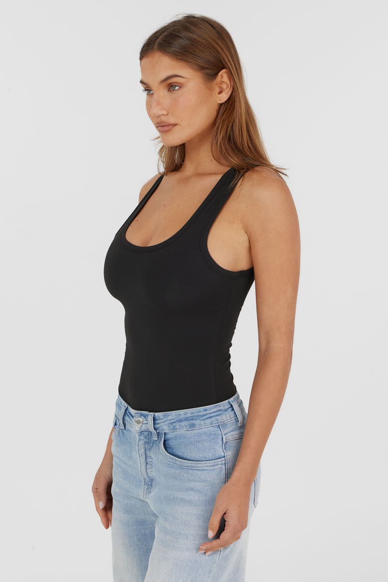 Claudine Bodysuit, Alternate, color, Black