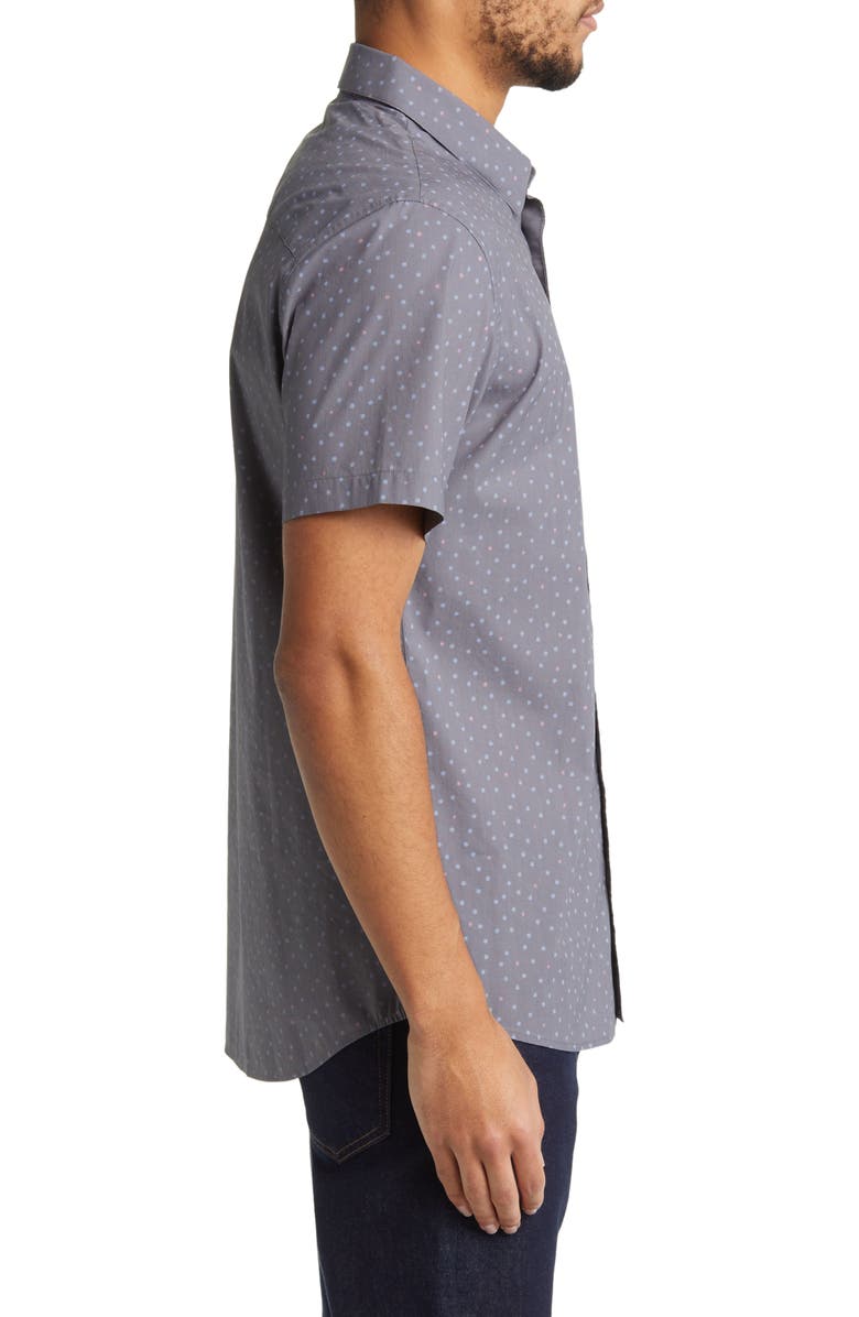 TravisMathew Derecho Short Sleeve Button-Up Shirt, Alternate, color, 