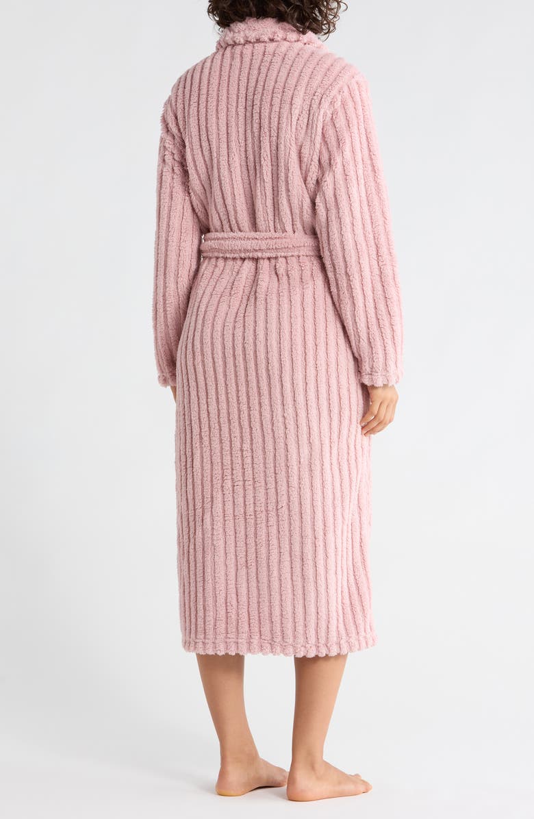 NORDSTROM RACK Textured Plush Fleece Robe, Alternate, color, Pink Puff