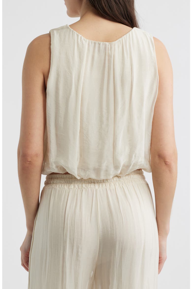 Strada Bubble Sleeveless Top, Alternate, color, ECRU