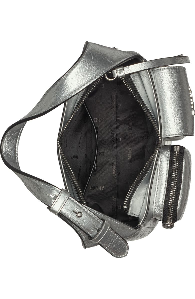 DKNY Freda Crossbody Bag, Alternate, color, Silver