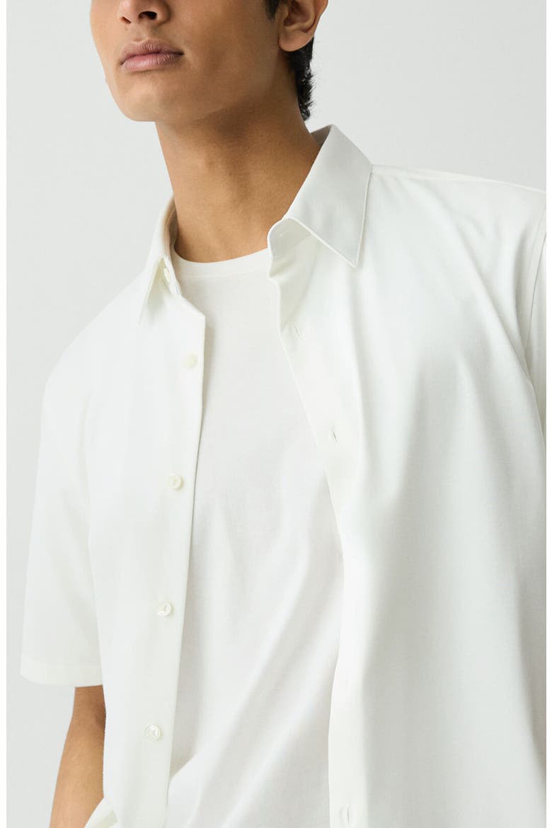 Irving Short Sleeve Button-Up Shirt, Alternate, color, WHITE