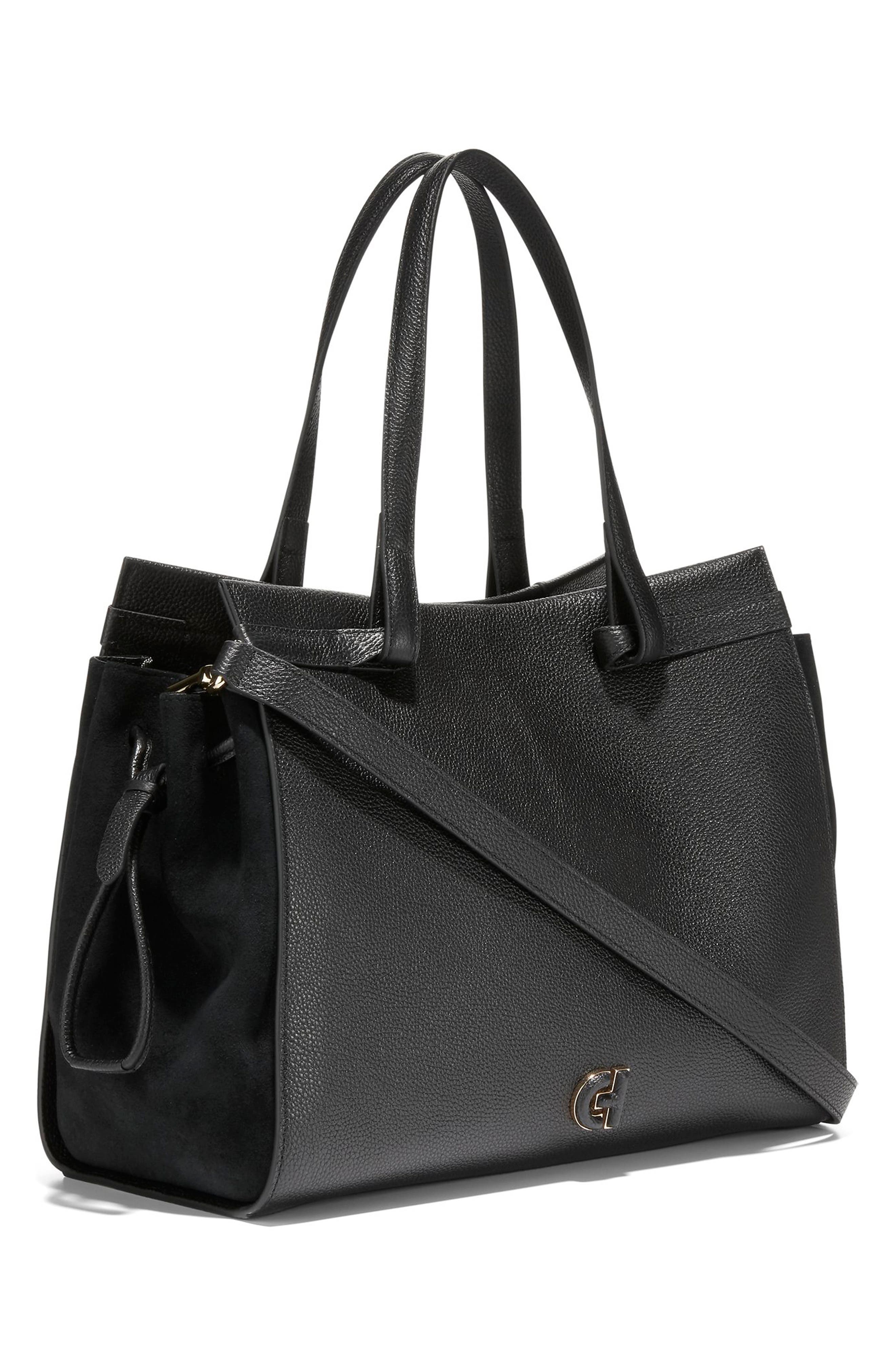 Cole Haan Grand Ambition Leather Cinched Satchel Bag, Alternate, color, 