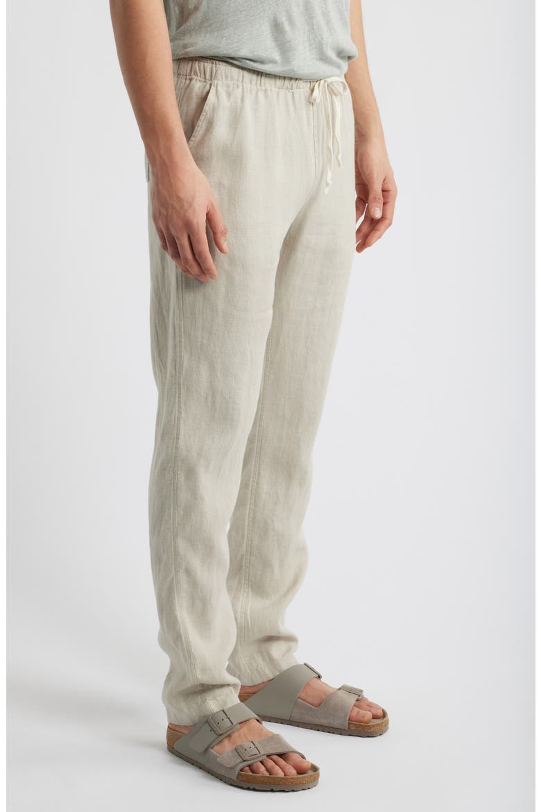 Bo Linen Drawstring Pants, Alternate, color, BONE