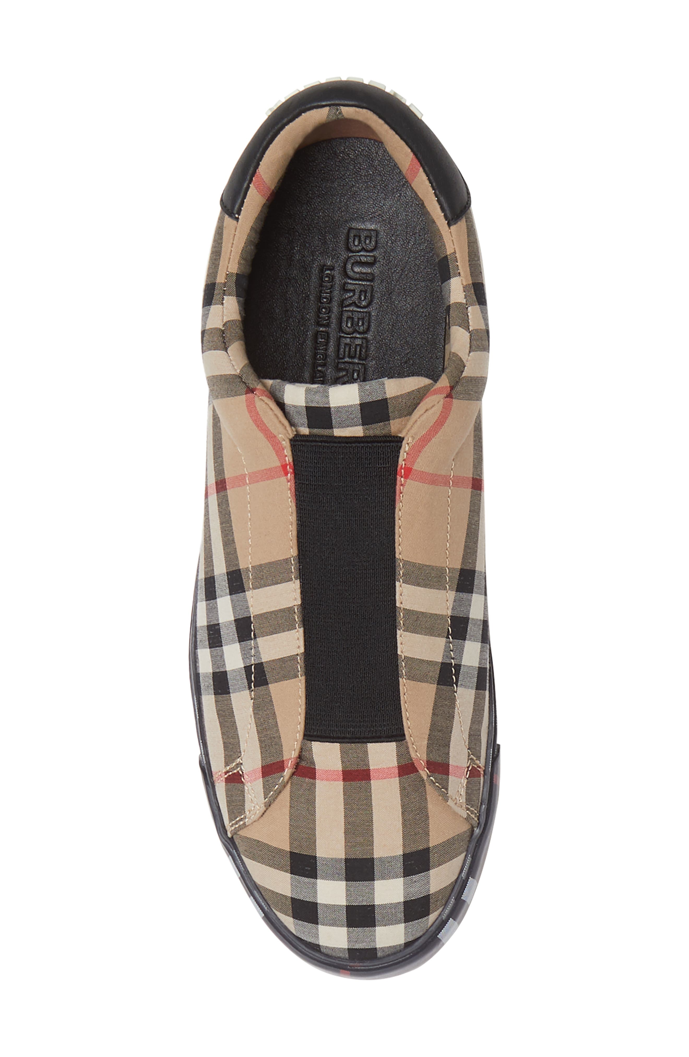 Burberry Markham Vintage Check Slip-On Sneaker, Alternate, color, 