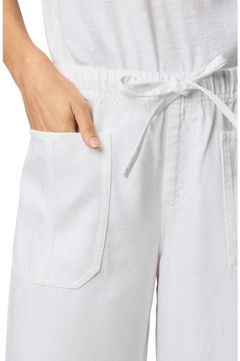 Denim Drawstring Pants, Alternate, color, WHITE