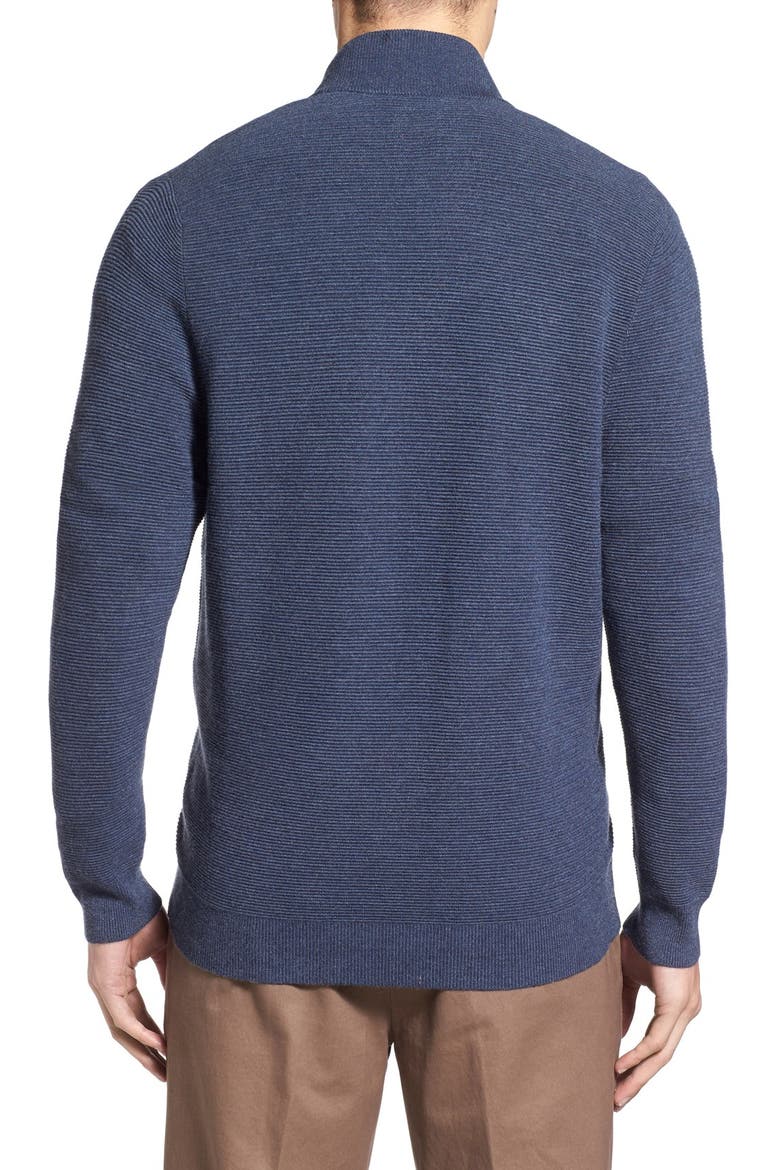Zip Mock Sweater, Alternate, color, NAVY CHARCOAL