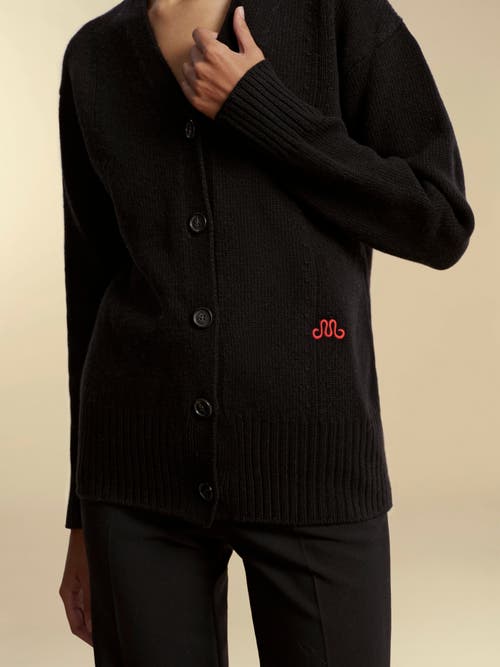 Marina Moscone Waisted Cardigan In Black