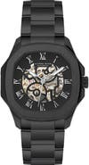 Alfred Sung Skeleton Dial Automatic Bracelet Watch, 42mm