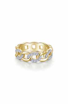 Lafonn Simulated Diamond Pavé Link Eternity Ring