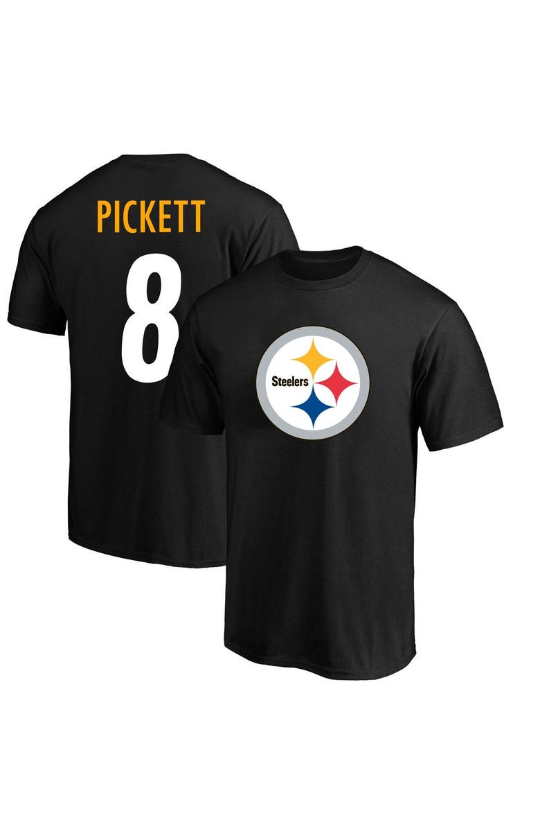 FANATICS Men's Fanatics Branded Kenny Pickett Black Pittsburgh Steelers Big & Tall Player Name & Number T-Shirt, Main, color,