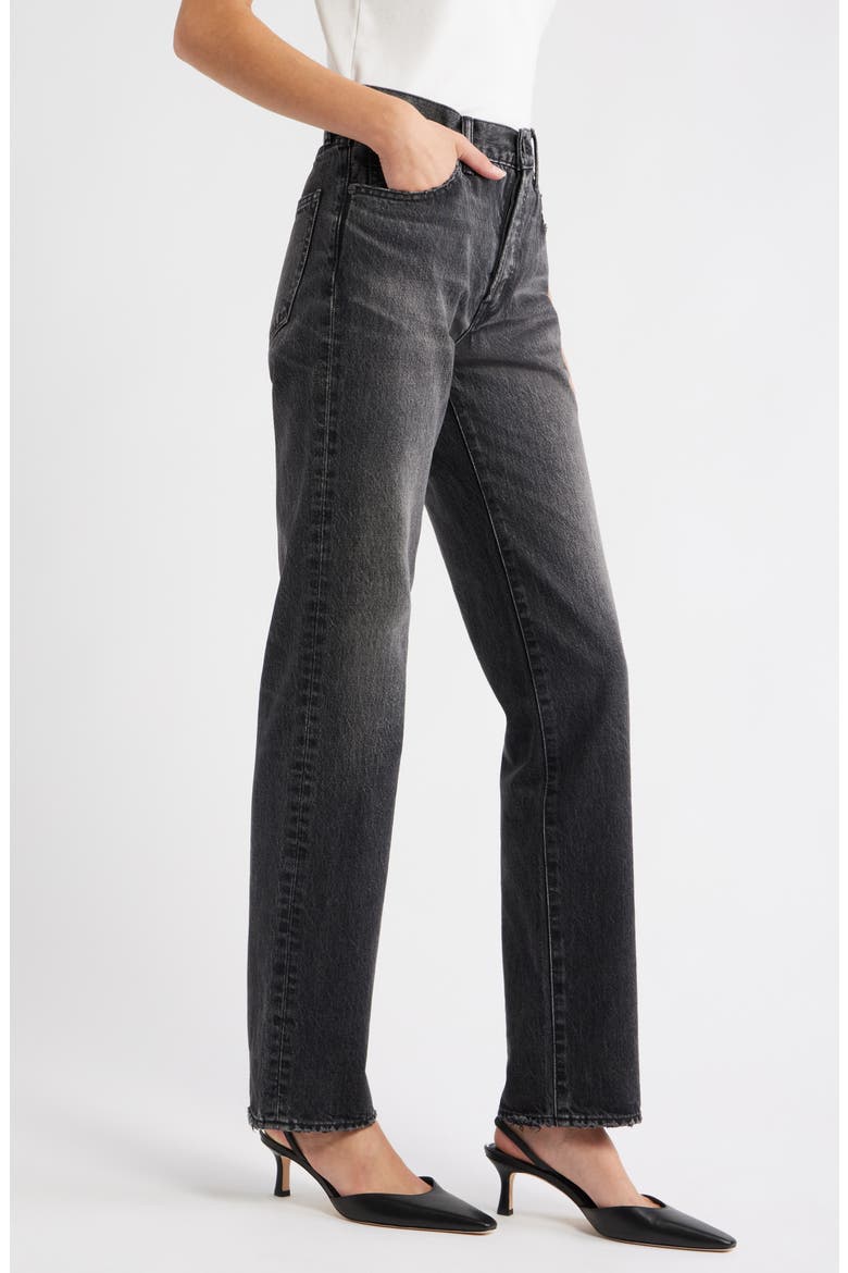 Melbourne Straight Leg Jeans, Alternate, color, BLACK