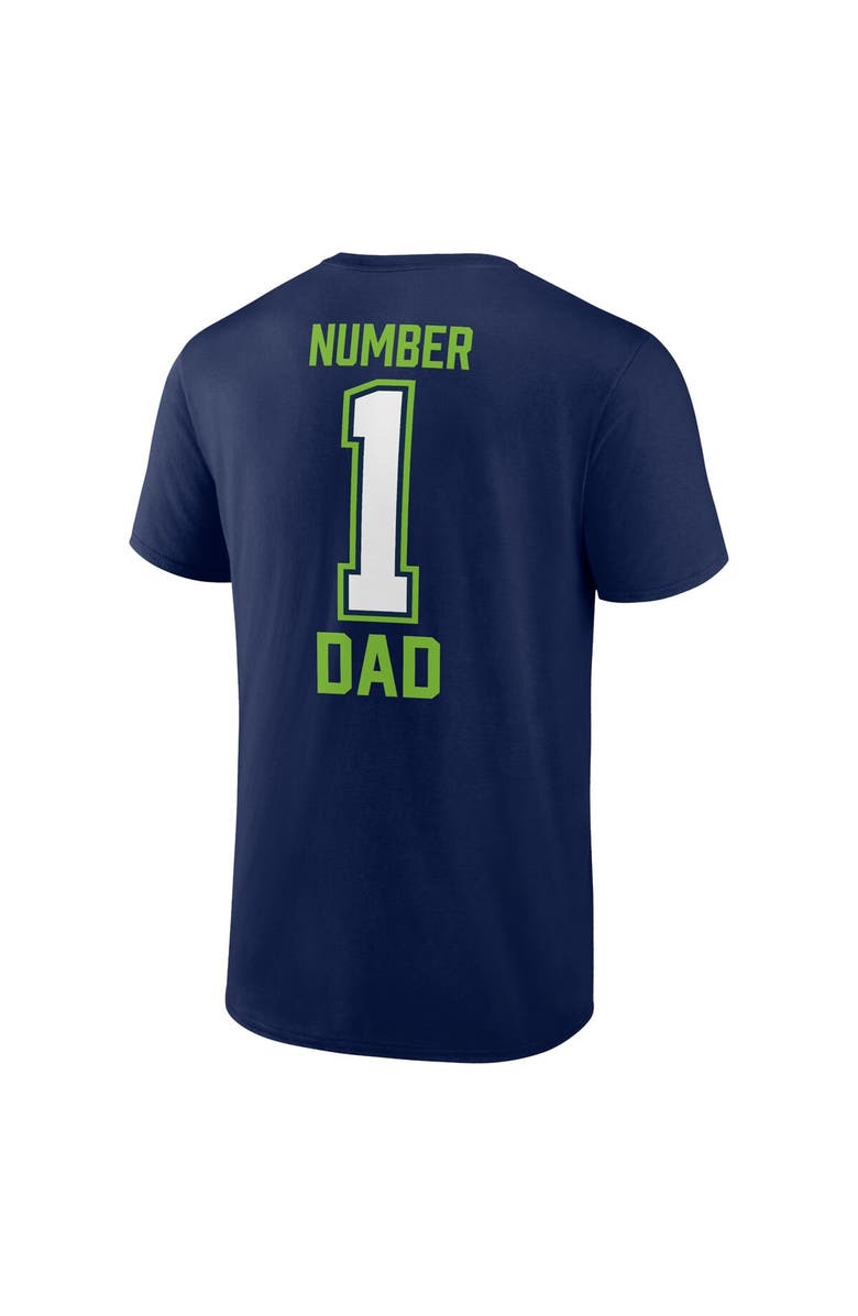 FANATICS Men's Fanatics Branded College Navy Seattle Seahawks Father's Day T-Shirt, Alternate, color, Navy