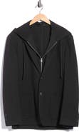 TOM BAINE Solid Stretch Hoodie Blazer