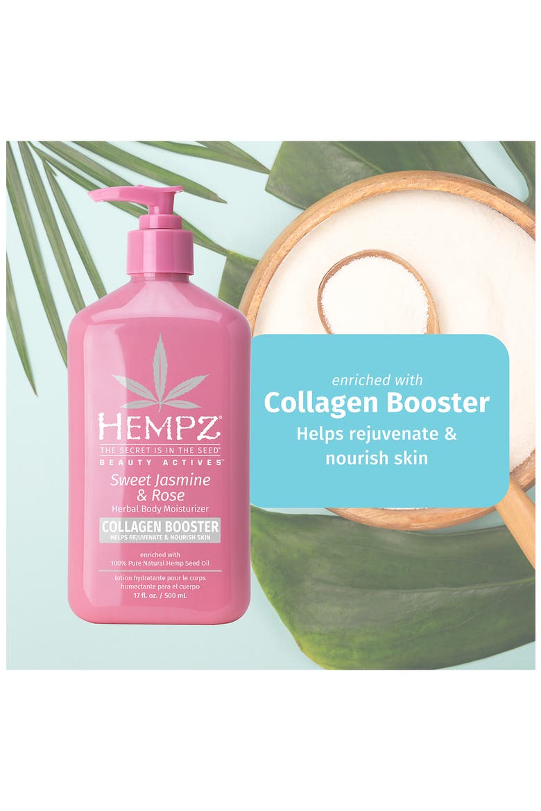 Beauty Actives Sweet Jasmine & Rose Herbal Body Moisturizer with Collagen Booster, Alternate, color, NO COLOR