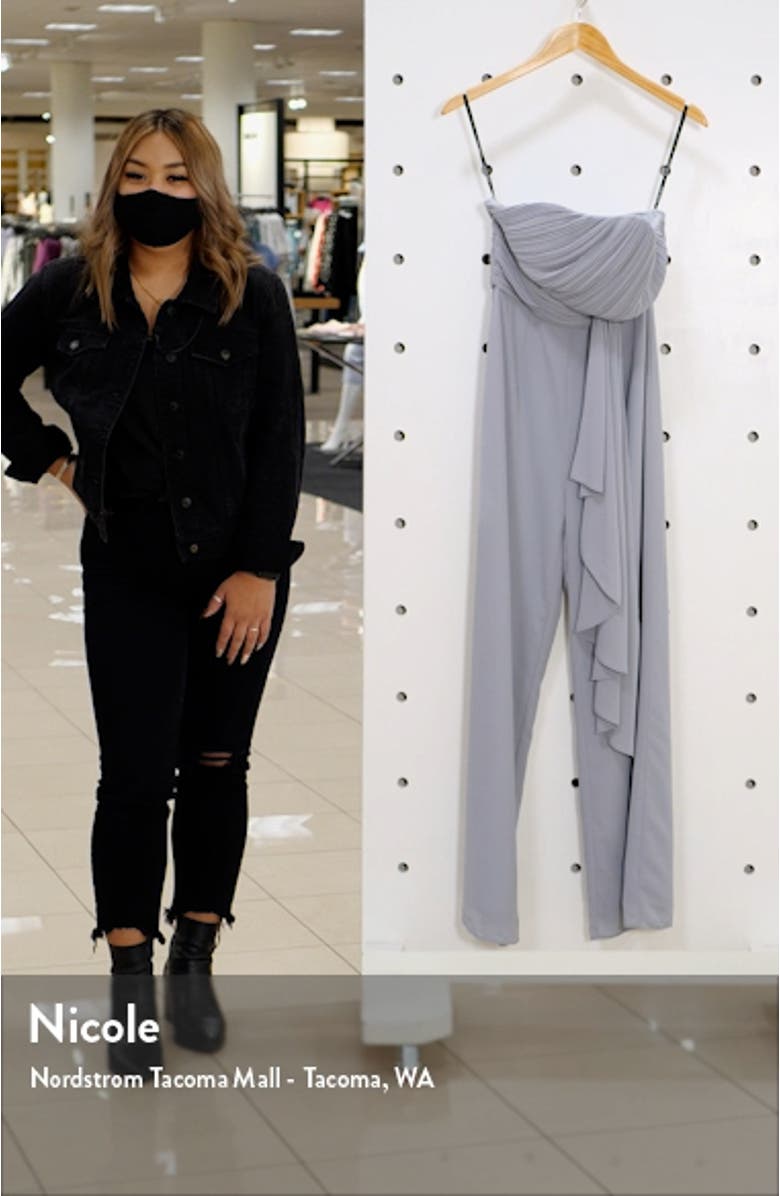 Strapless Ruffle Jumpsuit, sales video thumbnail