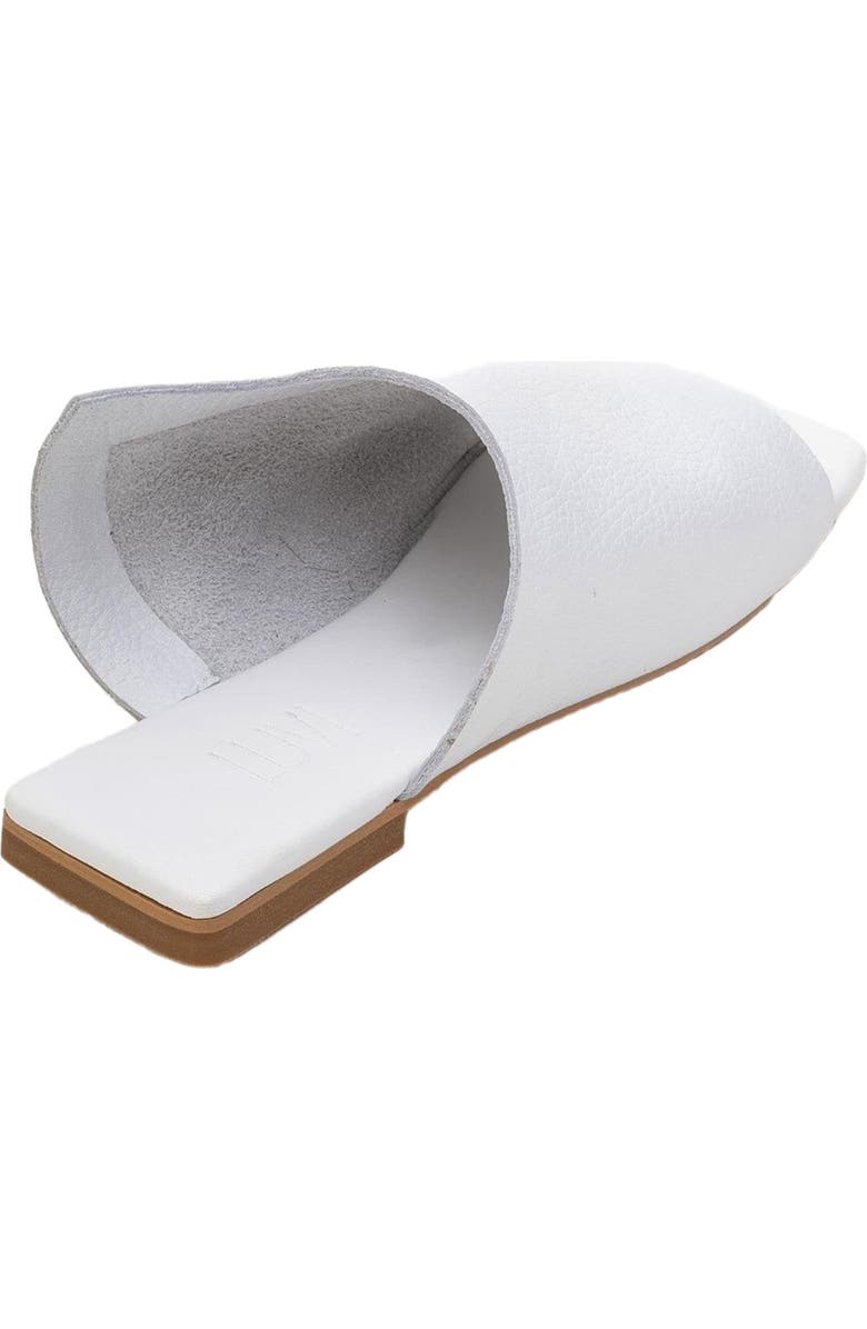 Forever & Always Shoes Orianna Leather Slide Sandal, Alternate, color, White Leather