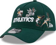 New Era Youth New Era Green Athletics Looney Tunes A-Frame 9FORTY Adjustable Hat
