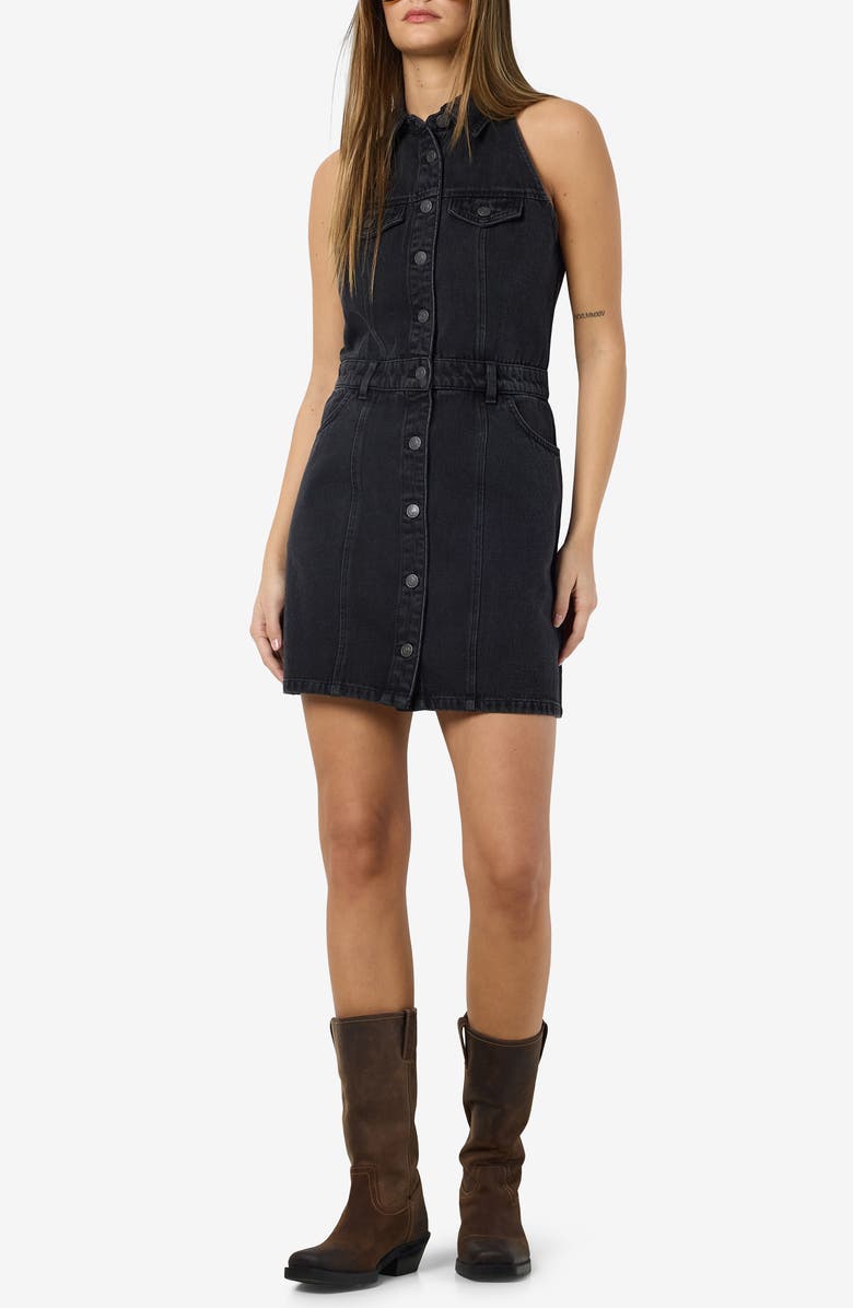 Noisy may Lardie Denim Shirtdress, Main, color, 