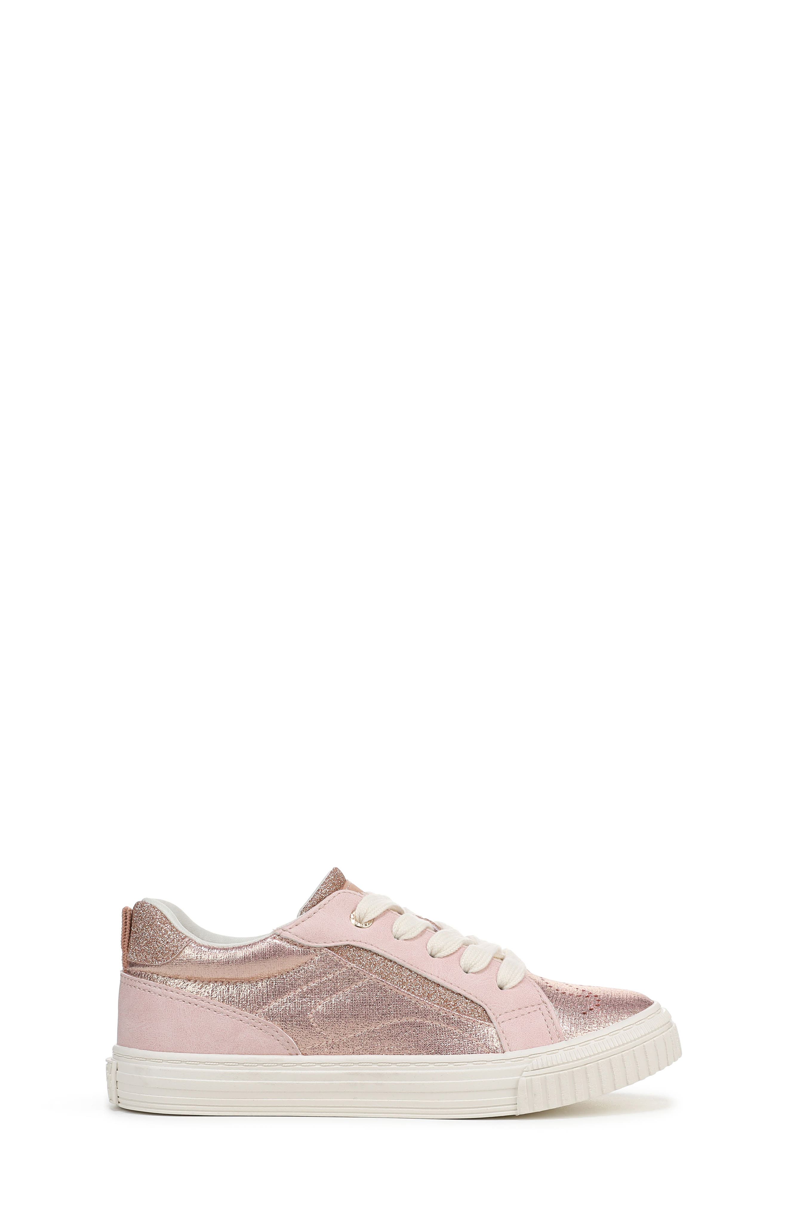 Blowfish Malibu Kids' Aly Sneaker, Alternate, color, Blush Shimmer Faux Leather