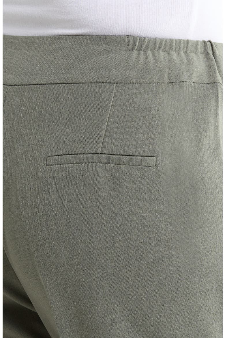 Ava Stretch Crepe Straight Leg Pants, Alternate, color, DARK SEA STONE