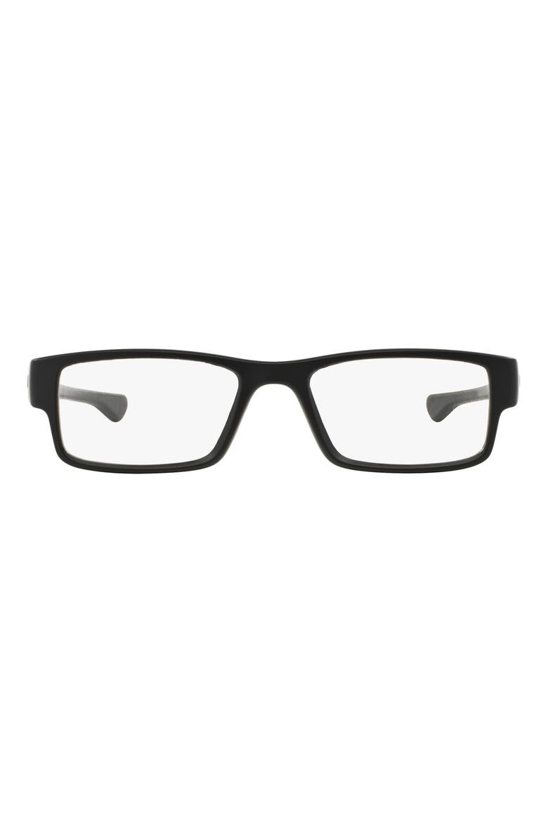 Airdrop™ 55mm Rectangular Optical Glasses, Main, color, BLACK