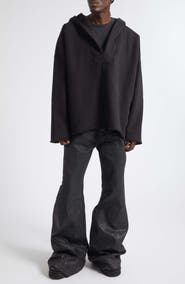 Rick Owens DRKSHDW Tower Cotton Jersey Hoodie