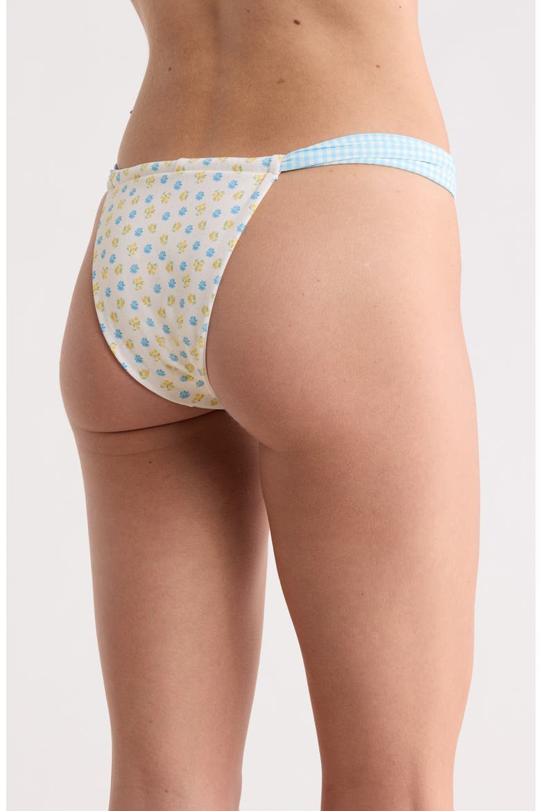 Tropics Bikini Bottoms, Alternate, color, MEADOW/ BLUE GINGHAM