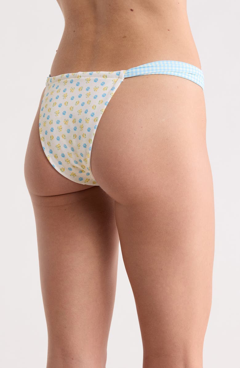 Dippin Daisys Tropics Bikini Bottoms, Alternate, color, Meadow/ Blue Gingham