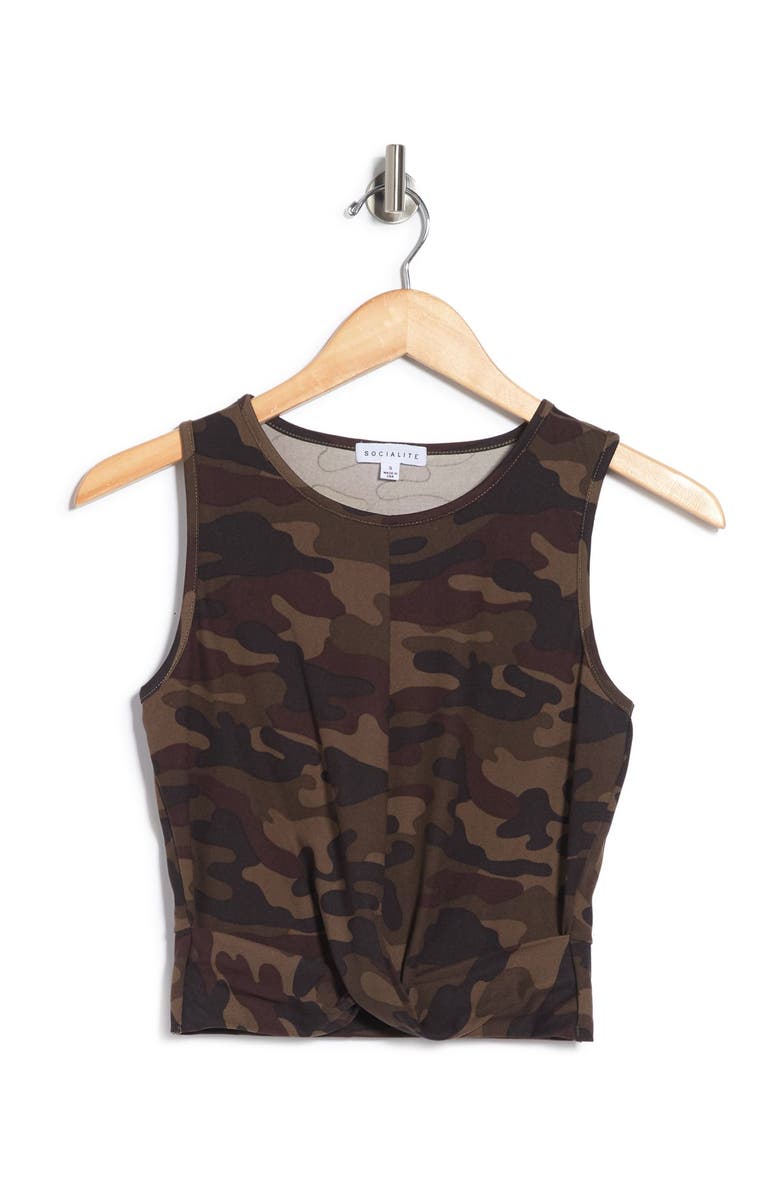 Socialite Sleeveless Twist Tank, Alternate, color, 