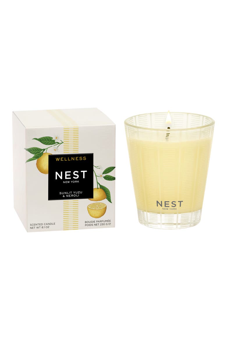 Sunlit Yuzu & Mandarin Candle, Main, color, NO COLOR