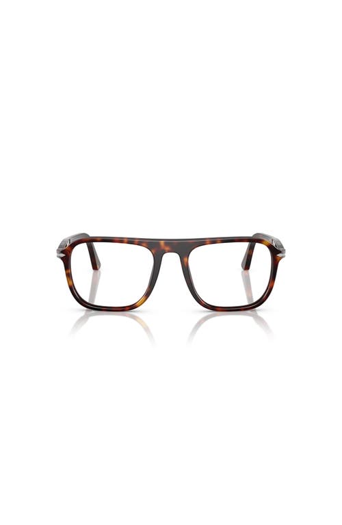Persol 53mm Square Optical Glasses In Black