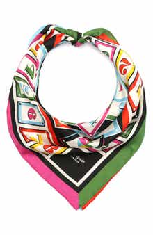 playing cards silk square scarf