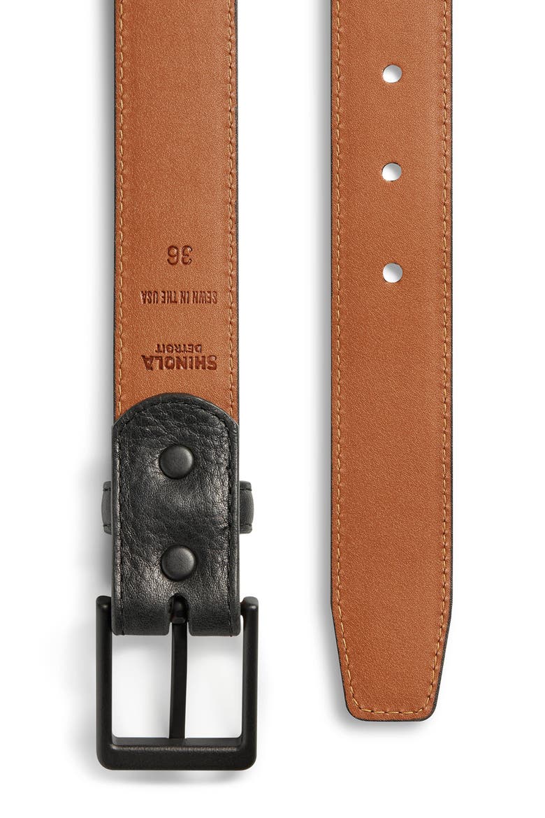 Guardian Leather Belt Set, Alternate, color, BLACK WHISKEY