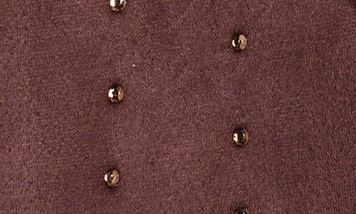 Nanette Lepore Rhinestone Knit Gloves In Brown