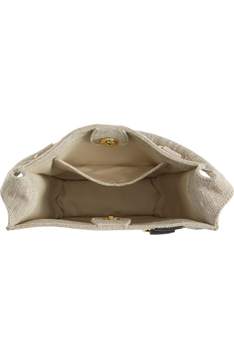 Vavvoune Mishe Linen & Leather Crossbody Bag, Alternate, color,