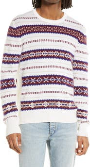 rag & bone Wesley Fair Isle Wool Crewneck Sweater