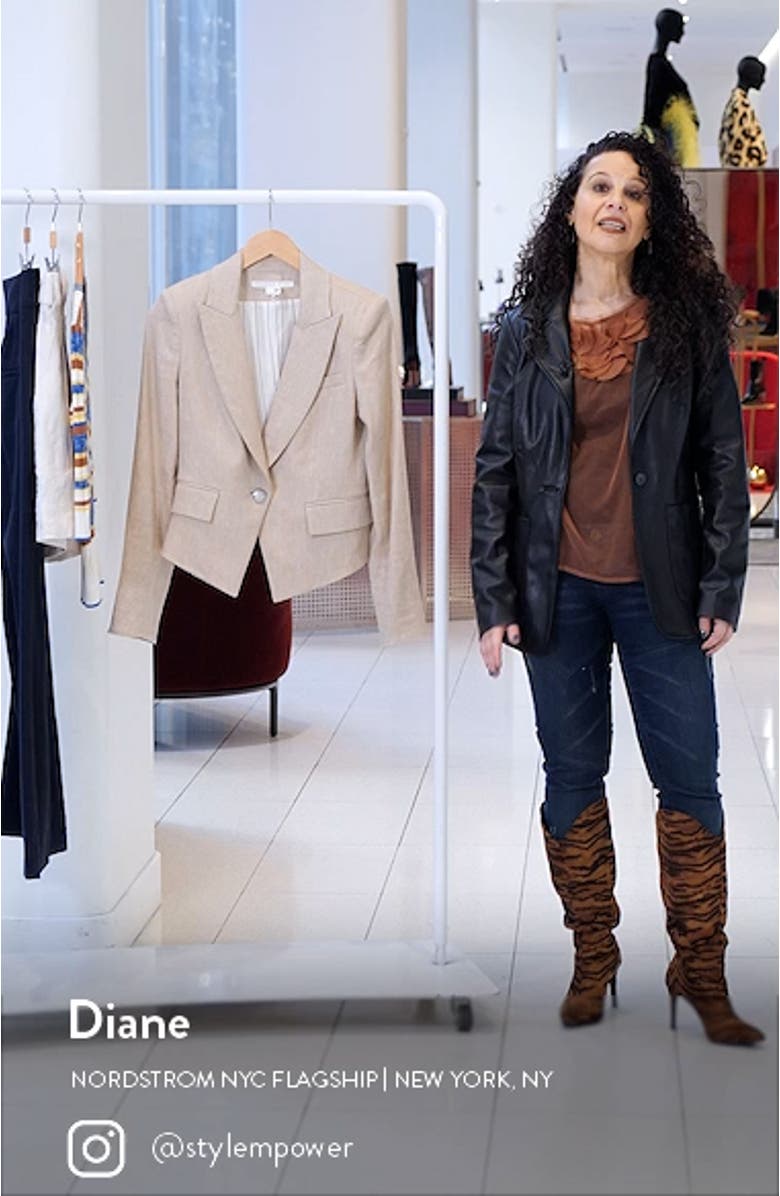 Hosanna Linen Blend Dickey Jacket, sales video thumbnail