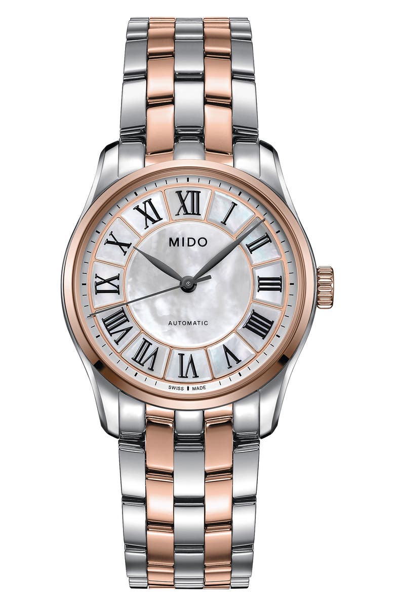MIDO Belluna II Bracelet Watch, 33mm, Alternate, color, 