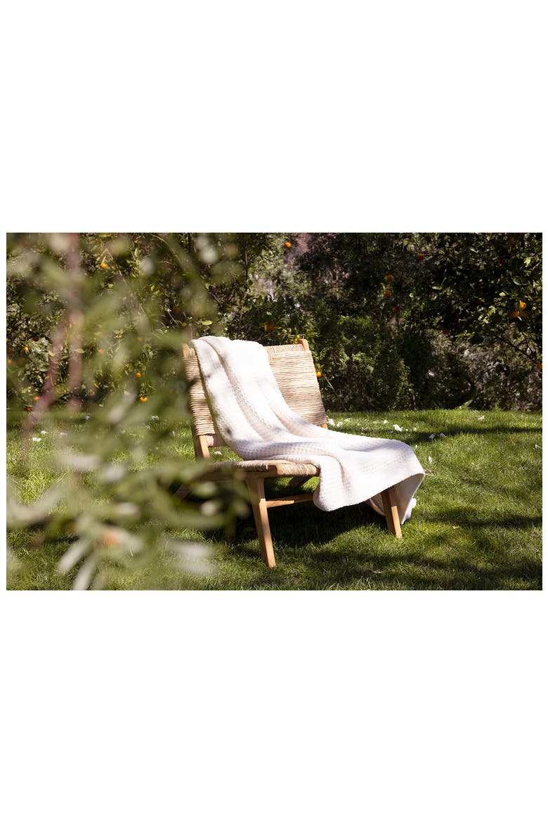 CozyChic® Waffle Knit Throw, Alternate, color, CREAM