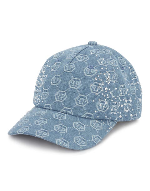 Denim Baseball Cap Monogram Strass Unisex