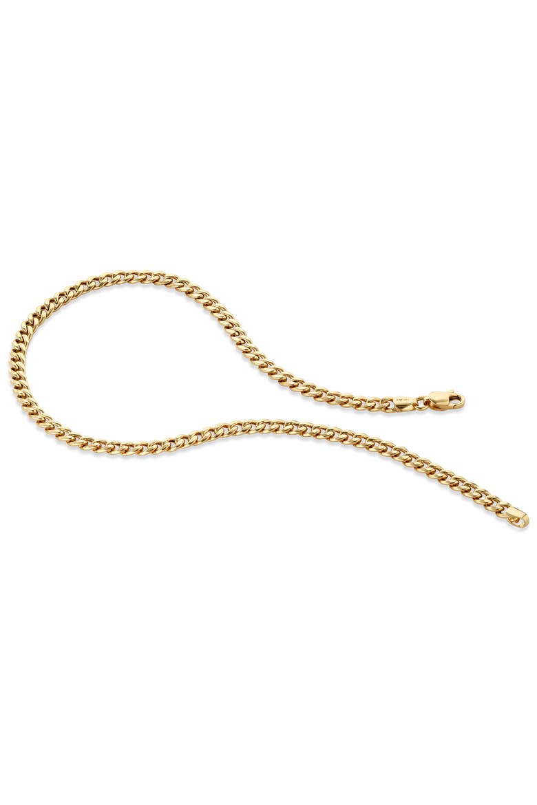 Cuban Chain Bracelet in 14K Gold, Alternate, color, Yellow Gold