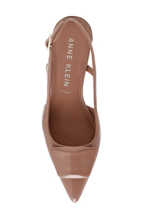 Anne Klein Renatta Slingback Pointed Toe Pump In Neutral